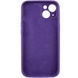 Чохол Silicone Case Full Camera Protective (AA) NO LOGO для Apple iPhone 15 Plus (6.7"), Фіолетовий / Amethyst