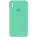 Чехол Silicone Case Square Full Camera Protective (AA) для Apple iPhone XS Max (6.5") Зеленый / Spearmint