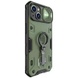 TPU+PC чехол Nillkin CamShield Armor Pro no logo (шторка на камеру) для Apple iPhone 14 / 13 (6.1") Зеленый