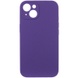 Чехол Silicone Case Full Camera Protective (AA) NO LOGO для Apple iPhone 15 Plus (6.7") Фиолетовый / Amethyst