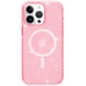 Чехол TPU Galaxy Sparkle (MagFit) для Apple iPhone 14 Pro Max (6.7") Pink+Glitter