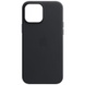 Шкіряний чохол Leather Case (AA) with MagSafe для Apple iPhone 14 (6.1"), Black