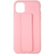Чехол Silicone Case Hand Holder для Apple iPhone 11 Pro Max (6.5") Розовый / Pink