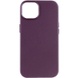 Кожаный чехол Leather Case (AA Plus) with MagSafe для Apple iPhone 12 Pro / 12 (6.1") Dark Cherry