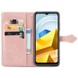 Кожаний чохол (книжка) Art Case з візитницею для Xiaomi Poco M5, Рожевий