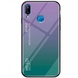 TPU+Glass чехол Gradient HELLO для Xiaomi Redmi 7 Фиолетовый