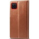Кожаный чехол книжка GETMAN Gallant (PU) для Samsung Galaxy A12 / M12 Коричневый