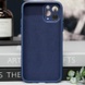 Чехол TPU+Glass Sapphire Midnight with MagSafe для Apple iPhone 14 Pro (6.1") Синий / Deep navy