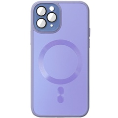 Чехол TPU+Glass Sapphire Midnight with MagSafe для Apple iPhone 14 Pro (6.1") Сиреневый / Dasheen