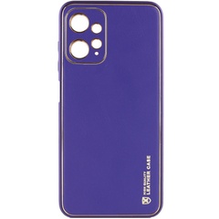 Кожаный чехол Xshield для Xiaomi Redmi Note 12 4G Фиолетовый / Ultra Violet