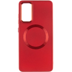 TPU чохол Bonbon Metal Style with MagSafe для Samsung Galaxy S24, Червоний / Red