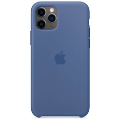 Чохол Silicone case (AAA) для Apple iPhone 11 Pro Max (6.5"), Синий / Linen Blue