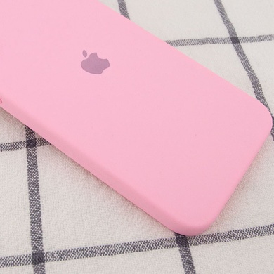 Чехол Silicone Case Square Full Camera Protective (AA) для Apple iPhone 11 Pro (5.8") Розовый / Light pink