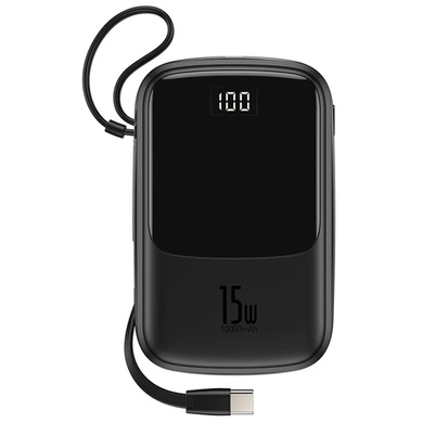 Портативное зарядное устройство Baseus Q pow Digital Display 3A 10000 mAh (With Type-C) (PPQD-B02I) Черный