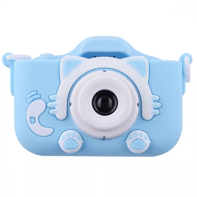 Дитяча фотокамера Cartoon Cat, Blue