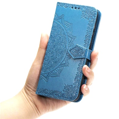 Шкіряний чохол (книжка) Art Case з візитницею для Xiaomi Redmi Note 9s / Note 9 Pro / Note 9 Pro Max, Синій