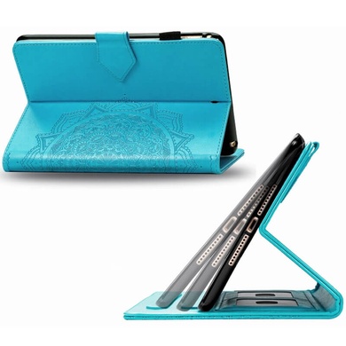 Кожаный чехол (книжка) Art Case с визитницей для Samsung Galaxy Tab S7+ Голубой