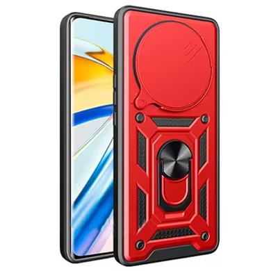 Ударопрочный чехол Camshield Serge Ring для Xiaomi Redmi A3 Красный
