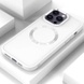TPU чехол Bonbon Metal Style with MagSafe для Apple iPhone 11 (6.1") Белый / White