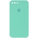 Чехол Silicone Case Square Full Camera Protective (AA) для Apple iPhone 7 plus / 8 plus (5.5") Бирюзовый / Turquoise