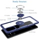 TPU+PC чехол Deen CrystalRing for Magnet (opp) для Samsung Galaxy A51 Бесцветный / Синий