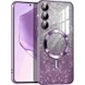 TPU чохол Delight case with MagSafe із захисними лінзами на камеру для Samsung Galaxy S22, Фиолетовый / Deep Purple