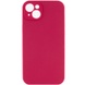 Чехол Silicone Case Full Camera Protective (AA) NO LOGO для Apple iPhone 14 (6.1") Красный / Rose Red