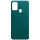 Силіконовий чохол Candy для Samsung Galaxy A21s, Зелений / Forest green