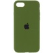 Чехол Silicone Case Full Protective (AA) для Apple iPhone SE (2020) Зеленый / Dark Olive