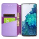 Кожаный чехол книжка GETMAN Mandala (PU) для Xiaomi Redmi Note 10 / Note 10s Фиолетовый