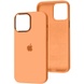 Чехол Silicone Case Metal Buttons (AA) для Apple iPhone 14 Pro (6.1") Оранжевый / Marigold