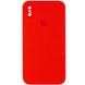 Чохол Silicone Case Square Full Camera Protective (AA) для Apple iPhone XS Max (6.5 "), Червоний / Red