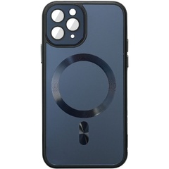 Чехол TPU+Glass Sapphire Midnight with MagSafe для Apple iPhone 13 Pro (6.1") Черный / Black