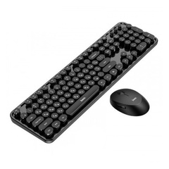 Набор клавиатура (кир.) + мышь Hoco DI25 Palladis 2.4G, беспроводной Черный