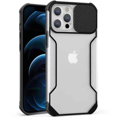 Чехол Camshield matte Ease TPU со шторкой для Apple iPhone 12 Pro / 12 (6.1") Черный