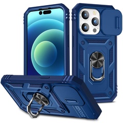 Ударопрочный чехол Camshield Serge Ring для Apple iPhone 12 Pro / 12 (6.1") Синий