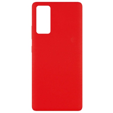 Чехол Silicone Cover Full without Logo (A) для Samsung Galaxy S20 FE Красный / Red