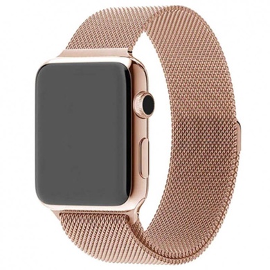 Ремешок Milanese Loop Design для Apple watch 42mm/44mm/45mm/49mm Champagne gold