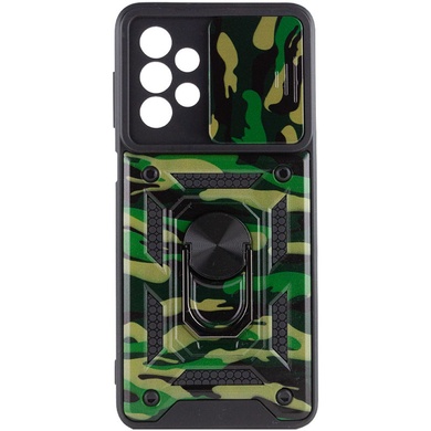 Ударопрочный чехол Camshield Serge Ring Camo для Samsung Galaxy A23 4G Зеленый / Army Green