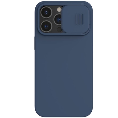 Силиконовая накладка Nillkin Camshield Silky Magnetic для Apple iPhone 14 Pro (6.1") Синий