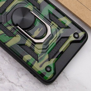 Ударопрочный чехол Camshield Serge Ring Camo для Samsung Galaxy A23 4G Зеленый / Army Green