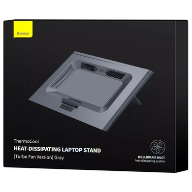 Підставка для ноутбука Baseus ThermoCool Heat-Dissipating (Turbo Fan Version) (LUWK00001), gray