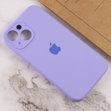 Чехол Silicone Case Full Camera Protective (AA) для Apple iPhone 14 (6.1") Сиреневый / Dasheen