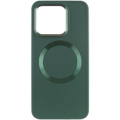 TPU чехол Bonbon Metal Style with MagSafe для Xiaomi Redmi Note 13 Pro+ Зеленый / Pine green