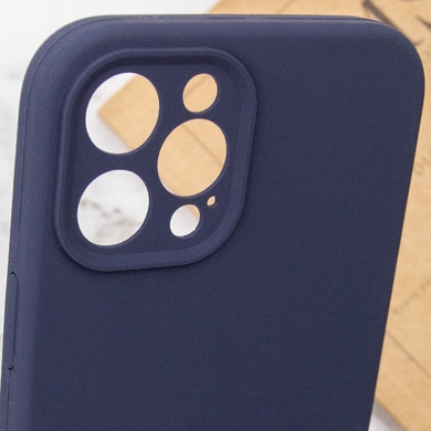 Чохол Silicone Case Full Camera Protective (AA) NO LOGO для Apple iPhone 12 Pro (6.1"), Темно-синій / Midnight blue