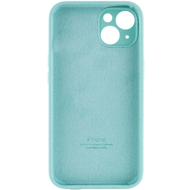 Чехол Silicone Case Full Camera Protective (AA) для Apple iPhone 15 Plus (6.7") Бирюзовый / Marine Green