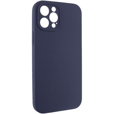 Чохол Silicone Case Full Camera Protective (AA) NO LOGO для Apple iPhone 12 Pro (6.1"), Темно-синій / Midnight blue