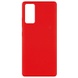 Чехол Silicone Cover Full without Logo (A) для Samsung Galaxy S20 FE Красный / Red