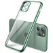 Прозрачный силиконовый чехол глянцевая окантовка Full Camera для Apple iPhone 11 Pro (5.8") Зеленый