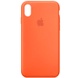 Чехол Silicone Case Full Protective (AA) для Apple iPhone X (5.8") / XS (5.8") Оранжевый / Electric Orange